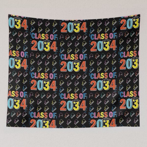 Item preview, Colorful Class Of 2034 Checklist Grow With Me Graduation  designed and sold by TravianDu.