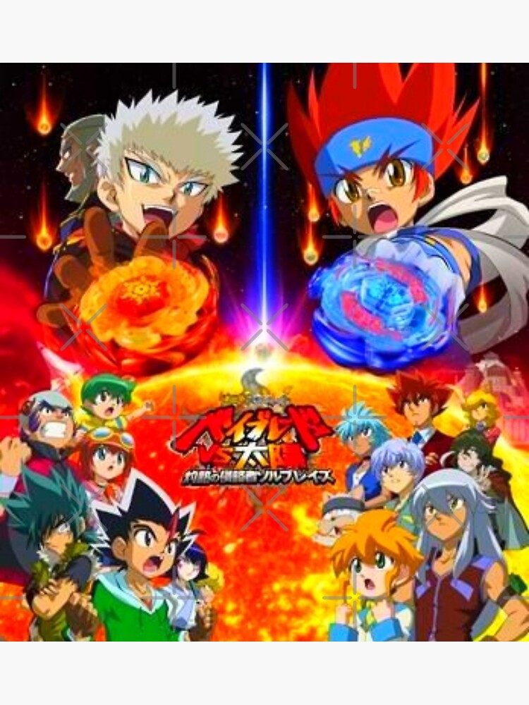 Classic Beyblade Metal Fusion Anime Canvas Art and Wall Art Poster