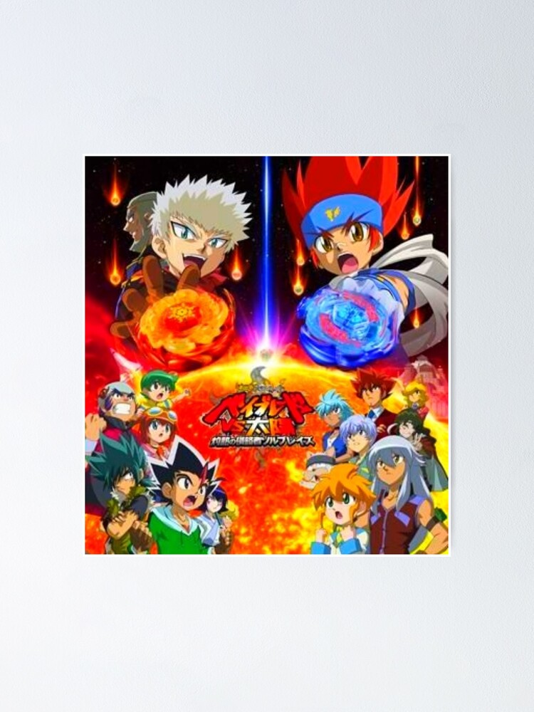 Classic Beyblade Metal Fusion Anime Canvas Art and Wall Art Poster