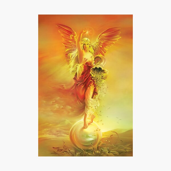 ANGEL OF ABUNDANCE (FORTUNA) - Greeting Cards & Postcards Photographic Print