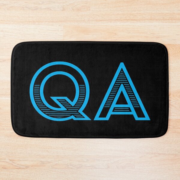 Item preview, QA - Quality Assurance (cyan text) designed and sold by OlivDesignsCo.