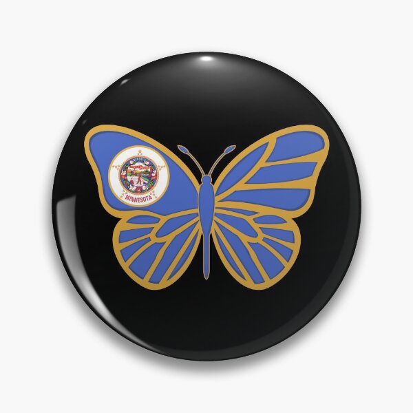 Item preview, State of Minnesota Flag Butterfly 2 designed and sold by Gsallicat.