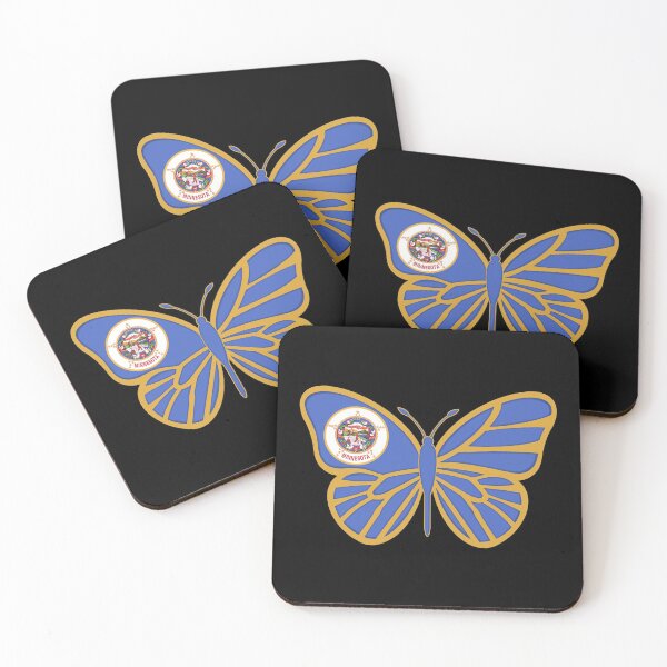 Item preview, State of Minnesota Flag Butterfly 2 designed and sold by Gsallicat.