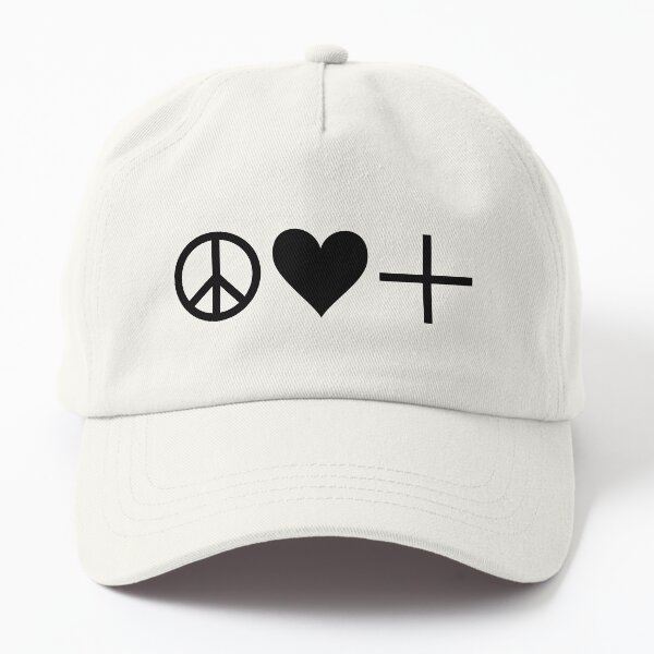 peace love positivity Dad Hat