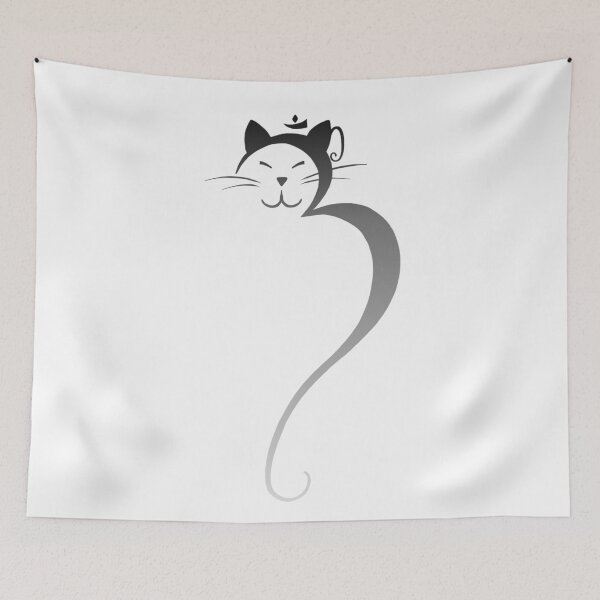 Item preview, Om Kitty - Silver Fade designed and sold by ArtByDrax.