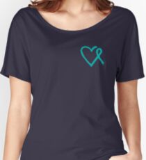 Heart Ribbon Women's Relaxed Fit T-Shirt