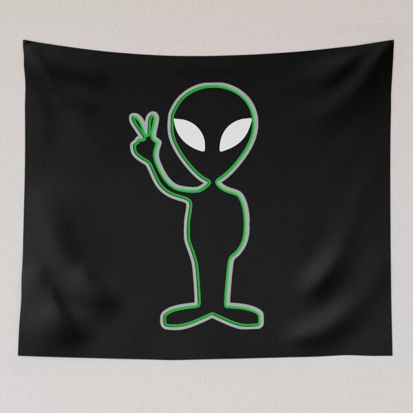 Item preview, alien peace dude designed and sold by rclsivcreative.