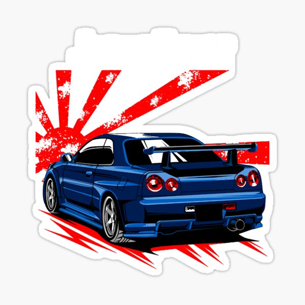 Fast and Furious Vinyl Graphic Decals Fits Nissan Skyline GTR R34