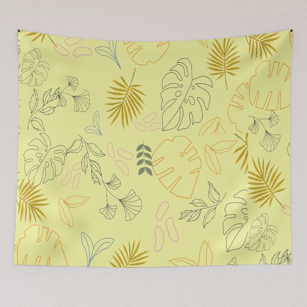 Item preview, AUTUMN TROPICAL LEAVES N TWIGS FALLING designed and sold by samArtline.