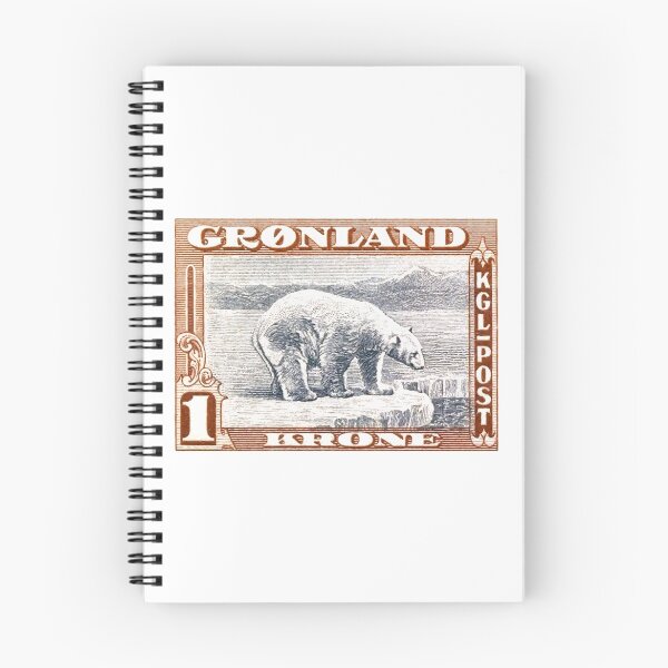 Artikelvorschau, Grönland-Eisbär-Briefmarke 1915 entworfen und verkauft von retrographics.
