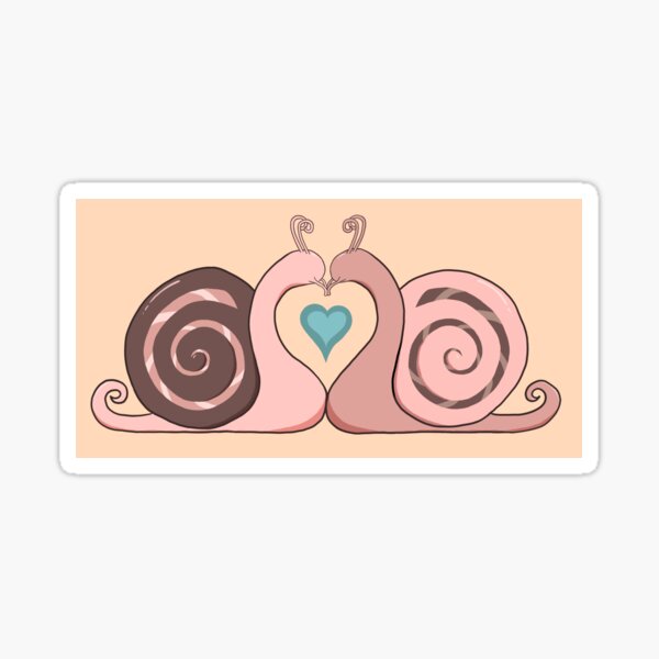 Snail Love Sticker