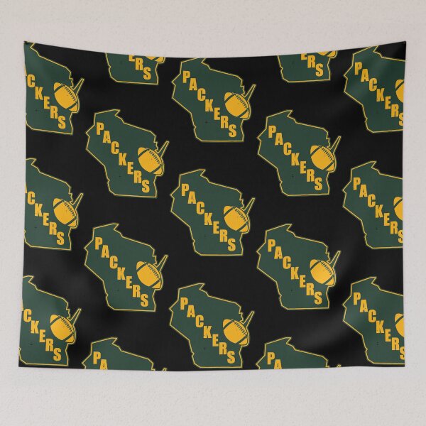 Item preview, Retro Style Green Bay Packers State Outline Design  designed and sold by TravianDu.