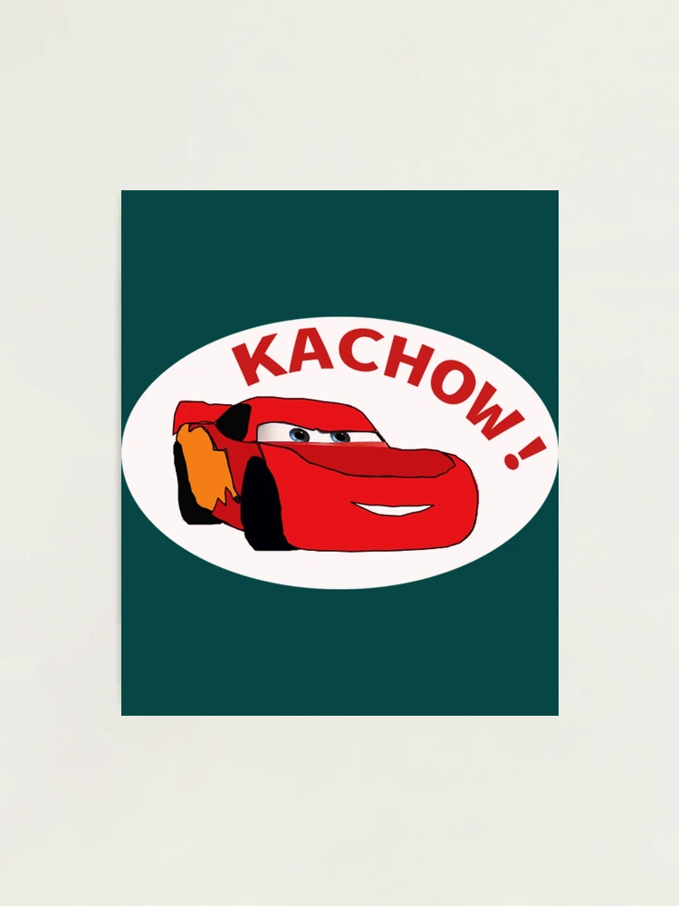 Lámina fotográfica for Sale con la obra «Rayo McQueen (Kawaii Kachow)» de  bombooshka
