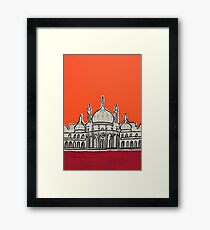 Sunset Pavilion Framed Print