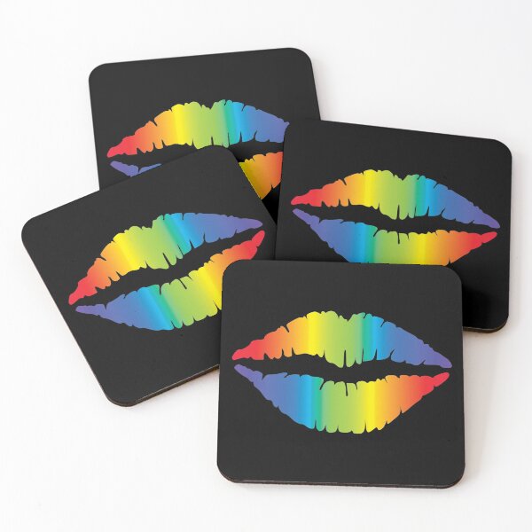 Item preview, rainbow kiss designed and sold by rclsivcreative.
