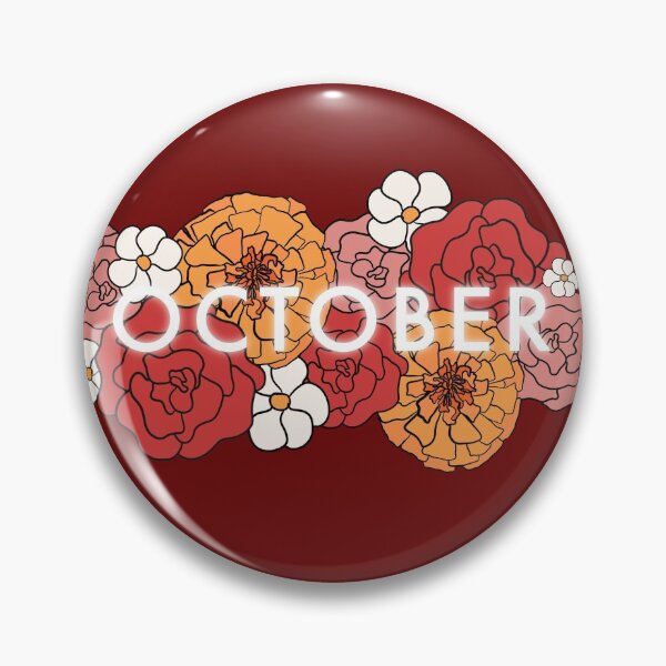 Item preview, October floral fall season - maroon dark red color  designed and sold by Fatamimosh.