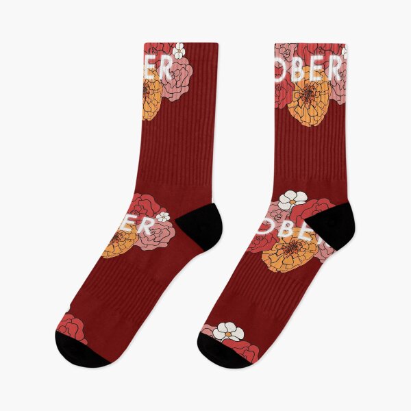 Item preview, October floral fall season - maroon dark red color  designed and sold by Fatamimosh.