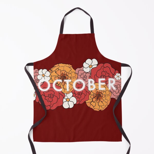 Item preview, October floral fall season - maroon dark red color designed and sold by Fatamimosh.