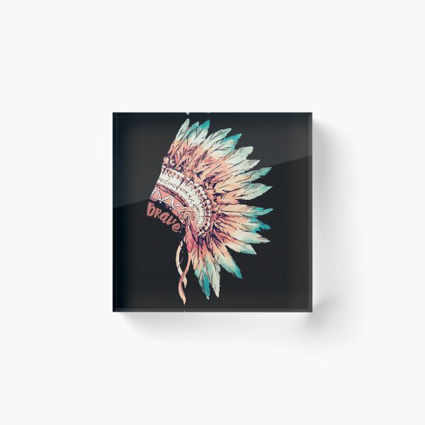 Item preview, Brave Native American War Bonnet Headdress designed and sold by dmbdana.