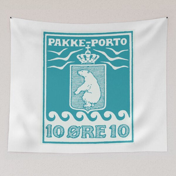 Item preview, 1905 Greenland Polar Bear Pakke-Porto Stamp designed and sold by retrographics.