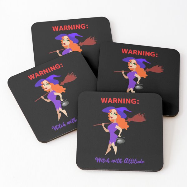 Item preview, WARNING:  Witch with Attitude designed and sold by WeTrieditatHome.