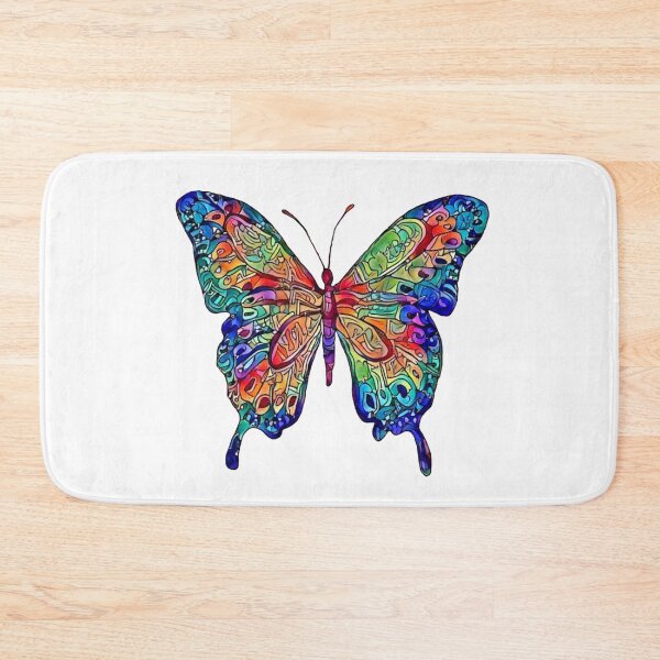 Item preview, Painted Vintage Trippy Butterfly 1960s 1970s designed and sold by ittybittyowl.