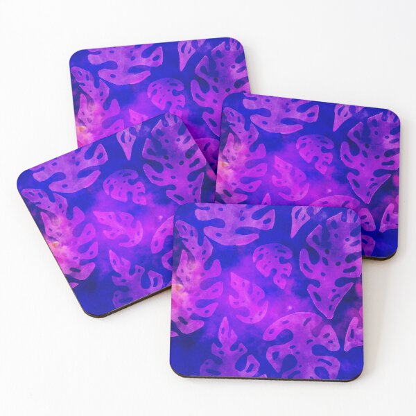 Item preview, Monstera Plant Purple Batik designed and sold by Bliss Find And Design.
