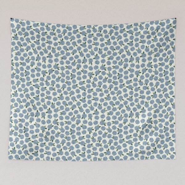 Item preview, rosas de cabaña azul designed and sold by Claire Bowley.