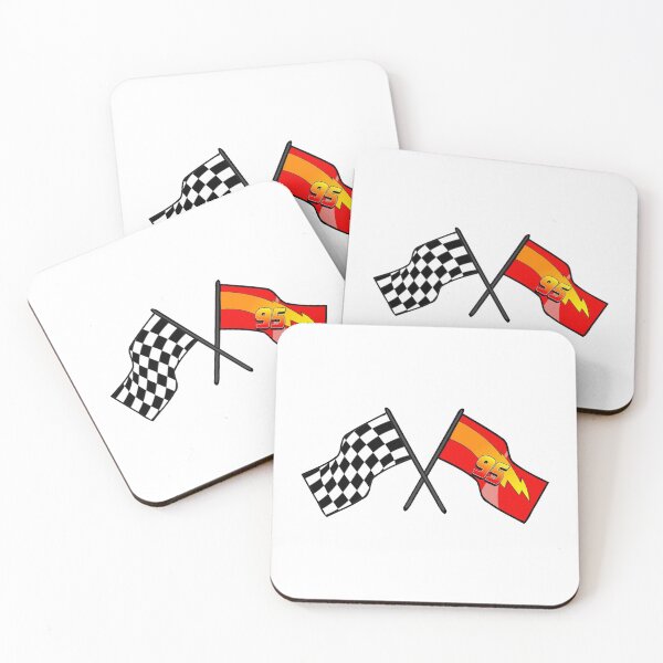 Item preview, Lightning McQueen racing flags designed and sold by DobbinsStore.