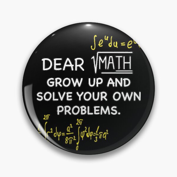 Item preview, Dear Math: Grow Up and Solve Your Own Problems designed and sold by NadyaCC.