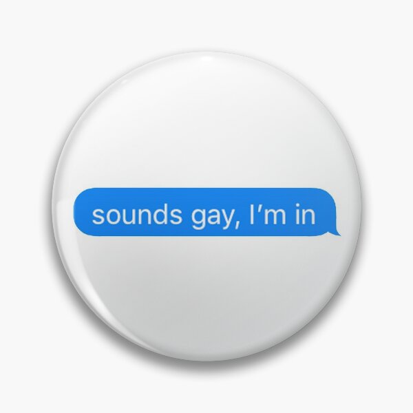 Sounds Gay Im In Pin