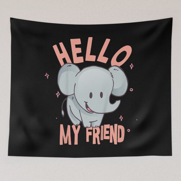 Item preview, Kids Kids Kindergarten Graduate Hello my Friend cute elephant  designed and sold by JethroShop.
