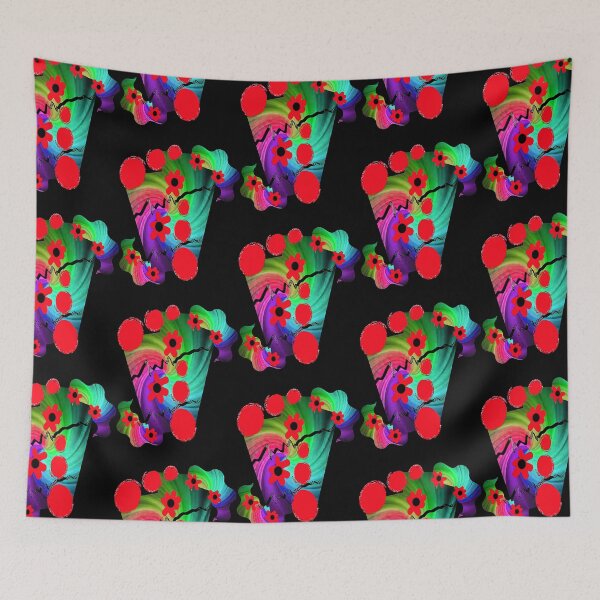 Item preview, Summer Vibes, NR 4, Bold Vibrant Abstraction, graphic psychedelic abstract art, trippy graphic psych designed and sold by TravianDu.