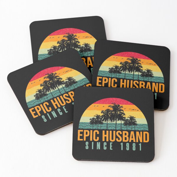 Item preview, Epic Husband Since 1981 - Funny 40th wedding anniversary gift for him designed and sold by PlusAdore.