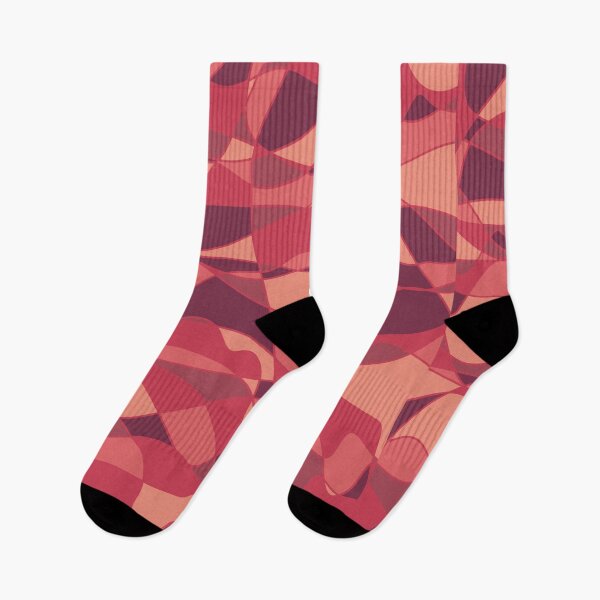 Item preview, Sunset Warm Toned Abstract Art Geometric Line Painting Shapes designed and sold by hopecope.