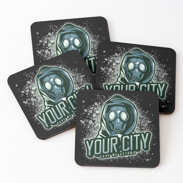 Item preview, Your city gave me asthma -- smog pollution air quality designed and sold by glitchman2.