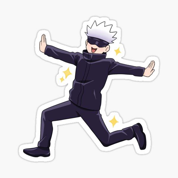 Satoru Gojo Stickers Redbubble In Anime Printables Jujutsu The Best Porn Website