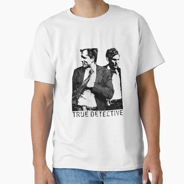 Vista previa del artículo con la obra «True Detective Carcosa como un tenso personaje cotidiano encuentra pistas en los casos de asesinatos en serie», diseñado y vendido por TrueDetectiveBr.