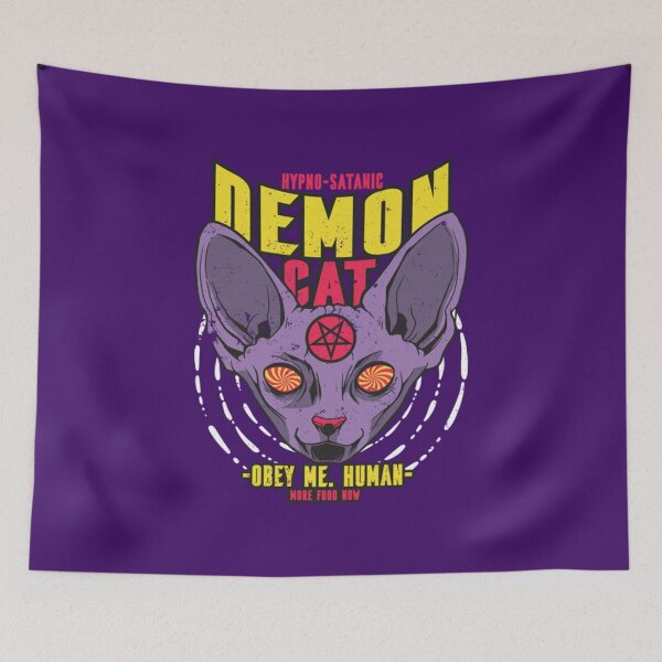 Item preview, Retro Demon Sphynx Cat  designed and sold by Frederickzach92.