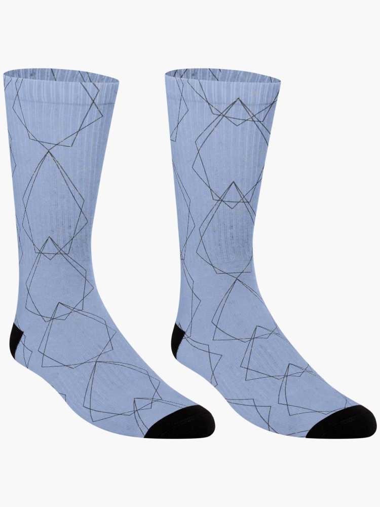 Thumbnail 3 of 5, Socks, Geometric Pattern designed and sold by Taleahsdesigns.