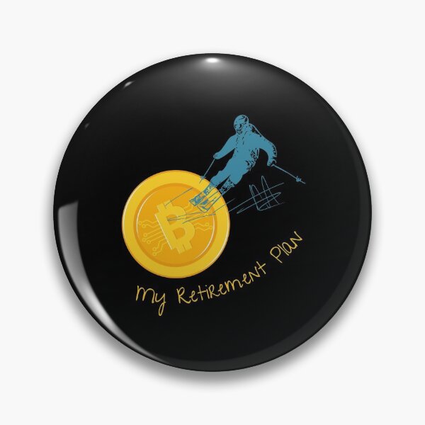 Item preview, Bitcoin My Retirement Plan Extreme Sport Skiing Crypto Gift designed and sold by DKA-2ndBoy.