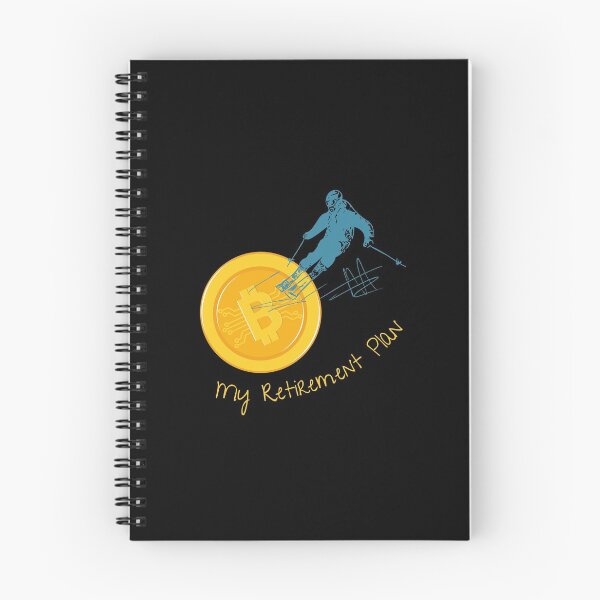 Item preview, Bitcoin My Retirement Plan Extreme Sport Skiing Crypto Gift designed and sold by DKA-2ndBoy.