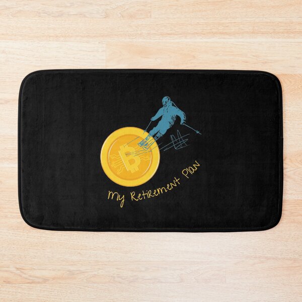 Item preview, Bitcoin My Retirement Plan Extreme Sport Skiing Crypto Gift designed and sold by DKA-2ndBoy.