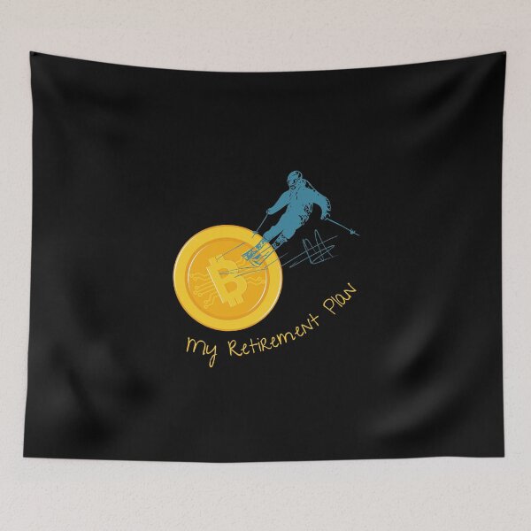 Item preview, Bitcoin My Retirement Plan Extreme Sport Skiing Crypto Gift designed and sold by DKA-2ndBoy.