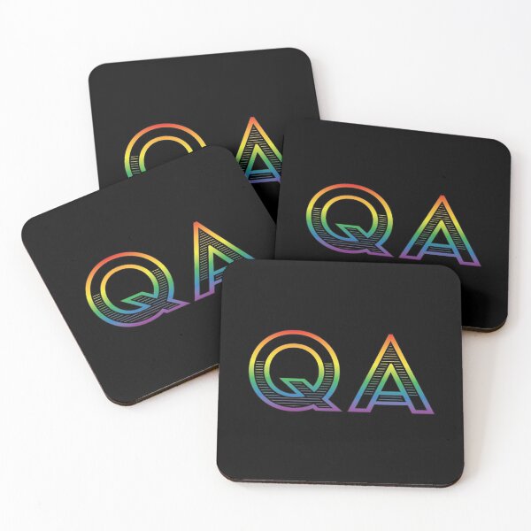 Item preview, QA - Quality Assurance (rainbow text) designed and sold by OlivDesignsCo.