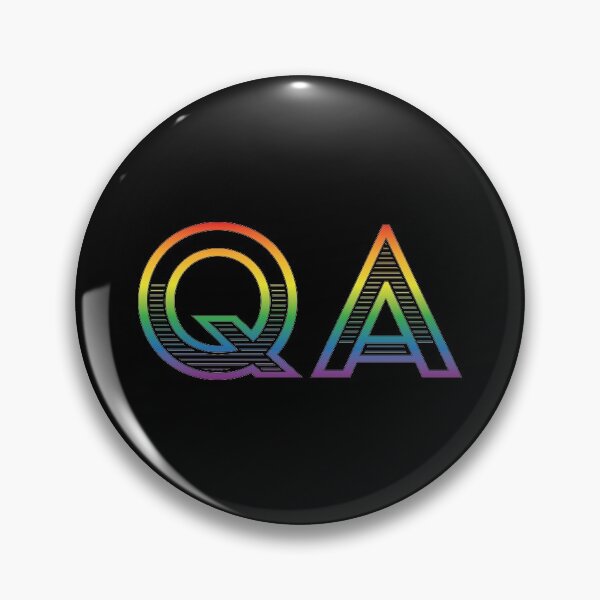 Item preview, QA - Quality Assurance (rainbow text) designed and sold by OlivDesignsCo.