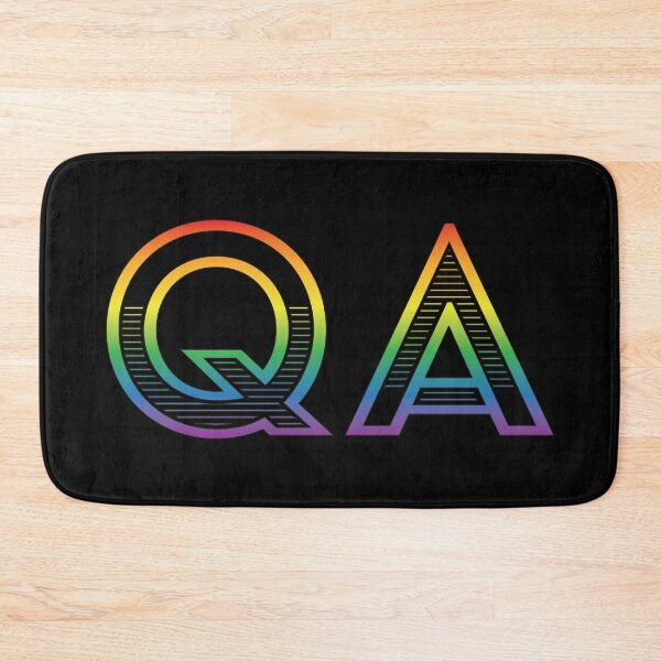 Item preview, QA - Quality Assurance (rainbow text) designed and sold by OlivDesignsCo.