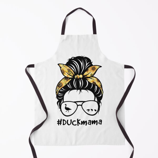 Item preview, Duck Mama Messy Hair Bun Sunflower designed and sold by merloco002.