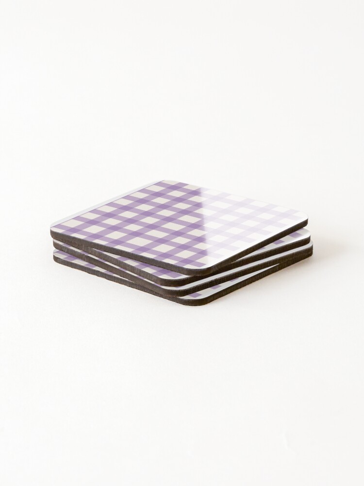 Thumbnail 4 of 5, Coasters (Set of 4), Purple Pattern designed and sold by Sim-Simi.