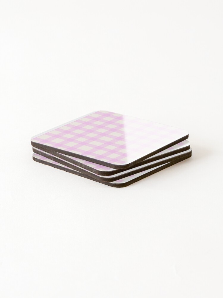 Thumbnail 4 of 5, Coasters (Set of 4), Pink Pattern designed and sold by Sim-Simi.